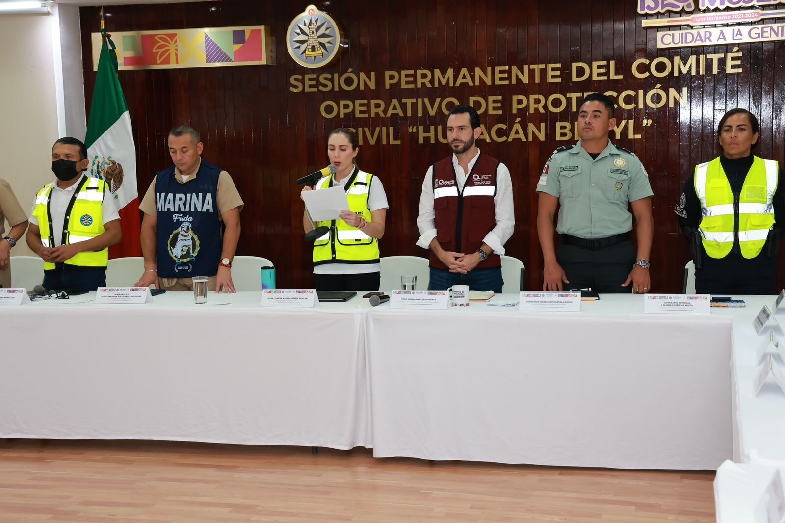 ATENEA GÓMEZ RICALDE EXHORTA A TOMAR TODAS LAS MEDIDAS PREVENTIVAS ANTE LLEGADA DEL HURACÁN BERYL
