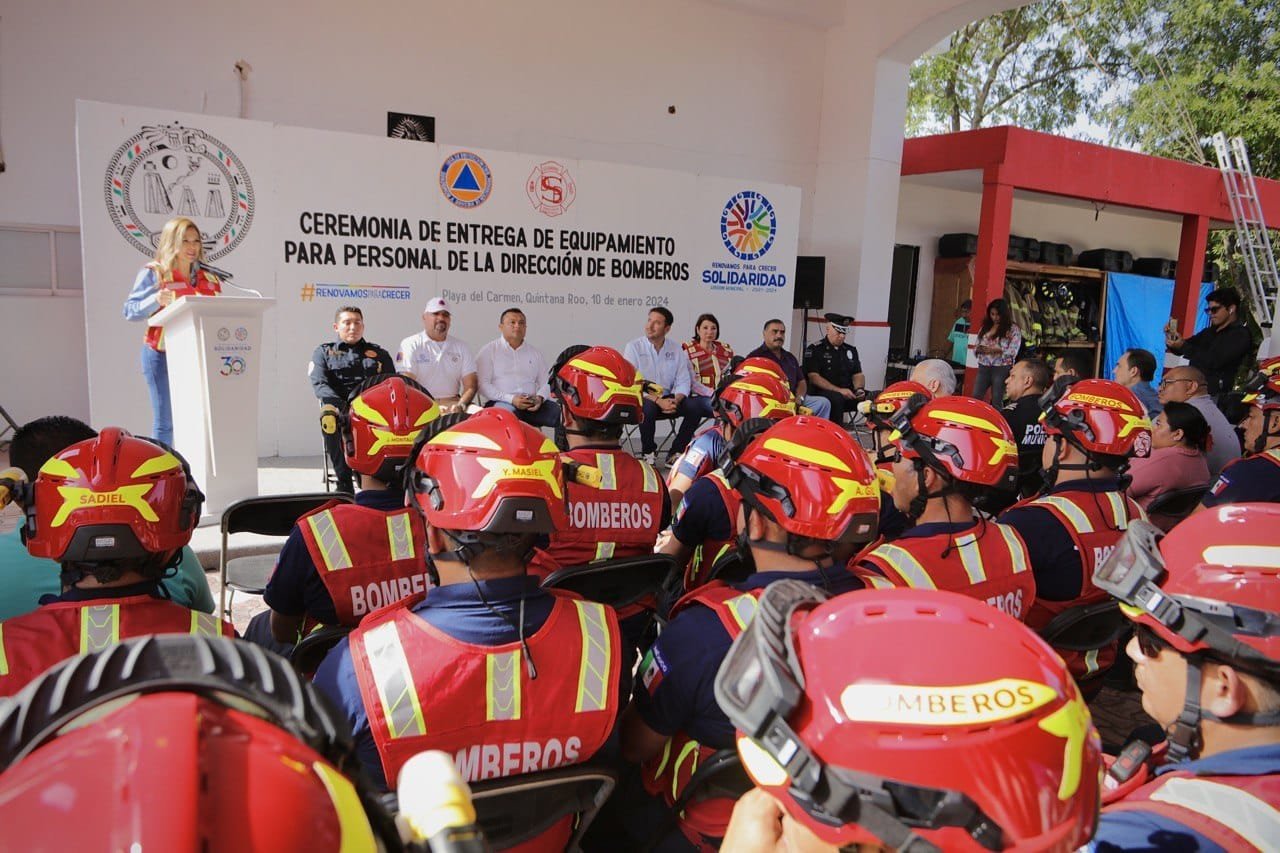 SOLIDARIDAD CON EL MEJOR EQUIPO PARA BOMBEROS EN EL ESTADO