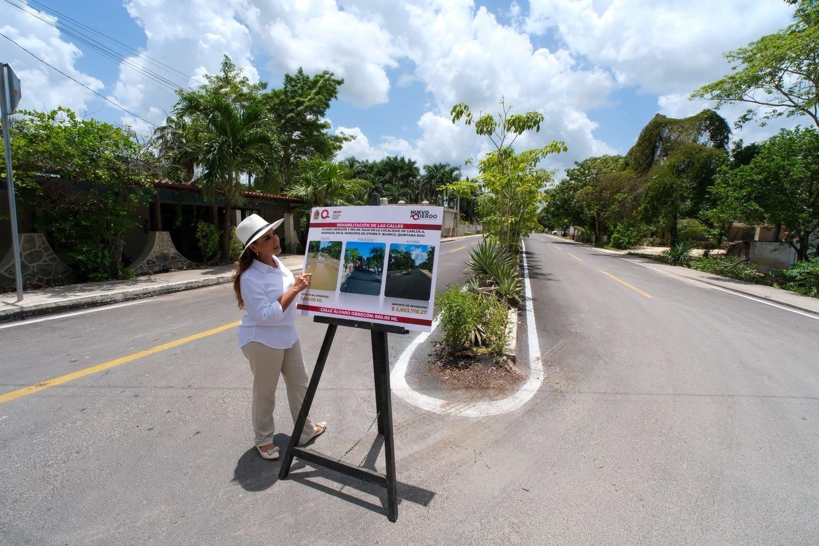 DEVUELVE MARA LEZAMA MOVILIDAD Y SEGURIDAD VIAL TRAS 15 AÑOS DE ABANDONO CON REHABILITACIÓN DE CALLES EN CARLOS A. MADRAZO