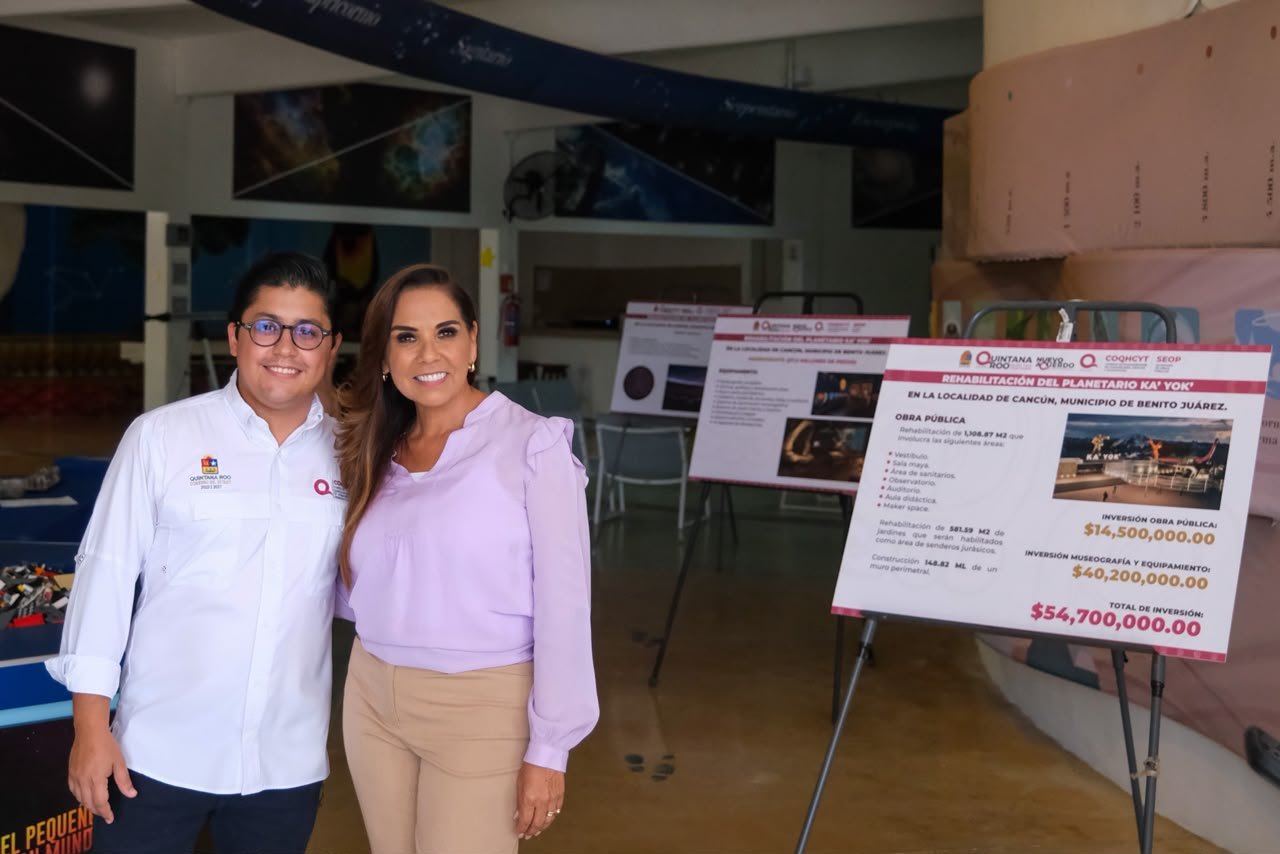 ANUNCIA MARA LEZAMA LA TRANSFORMACIÓN DEL PLANETARIO KA’YOK’ CON DINOSAURIOS GIGANTES Y TECNOLOGÍA DE ÚLTIMA GENERACIÓN CON INVERSIÓN DE 54.7 MILLONES DE PESOS