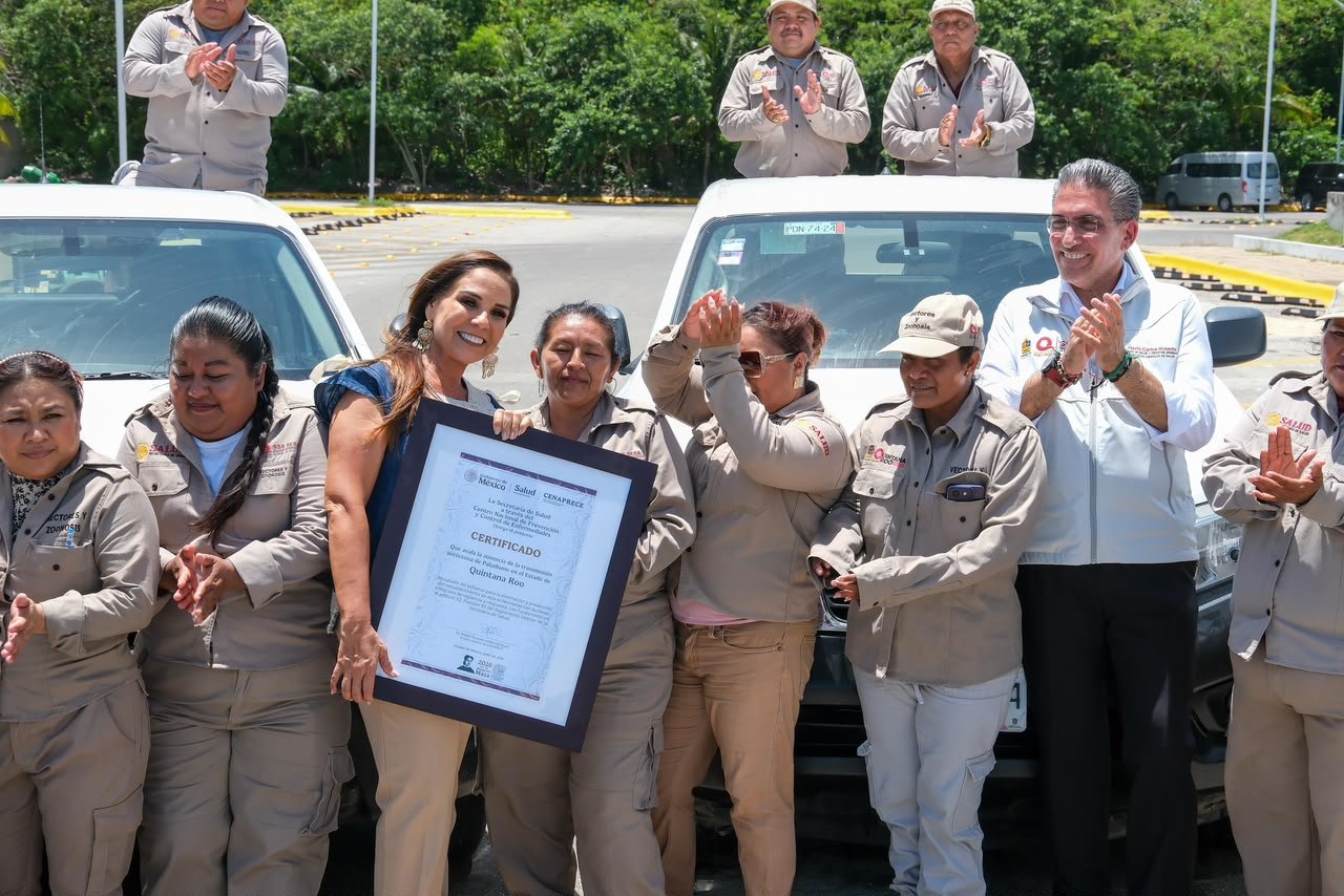 RECONOCE MARA LEZAMA LABOR DEL PERSONAL DE VECTORES EN LA PREVENCIÓN DE ENFERMEDADES EN QUINTANA ROO