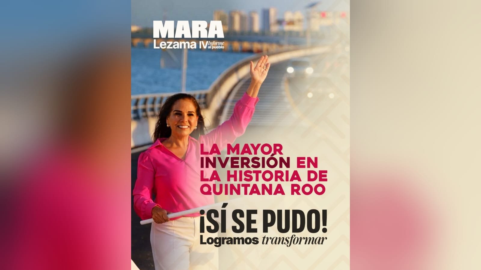 CON LA MAYOR INVERSIÓN PÚBLICA EN LA HISTORIA, MARA LEZAMA TRANSFORMA QUINTANA ROO