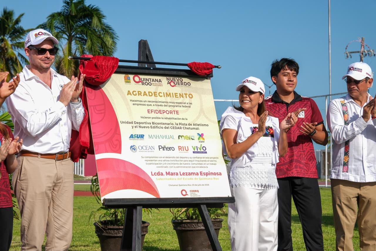 ABRE LA PUERTA MARA LEZAMA PARA QUE CHETUMAL ENTRE A LA ÉLITE DEL ATLETISMO CON LA PRIMERA PISTA CON CERTIFICACIÓN INTERNACIONAL DE LA PENÍNSULA
