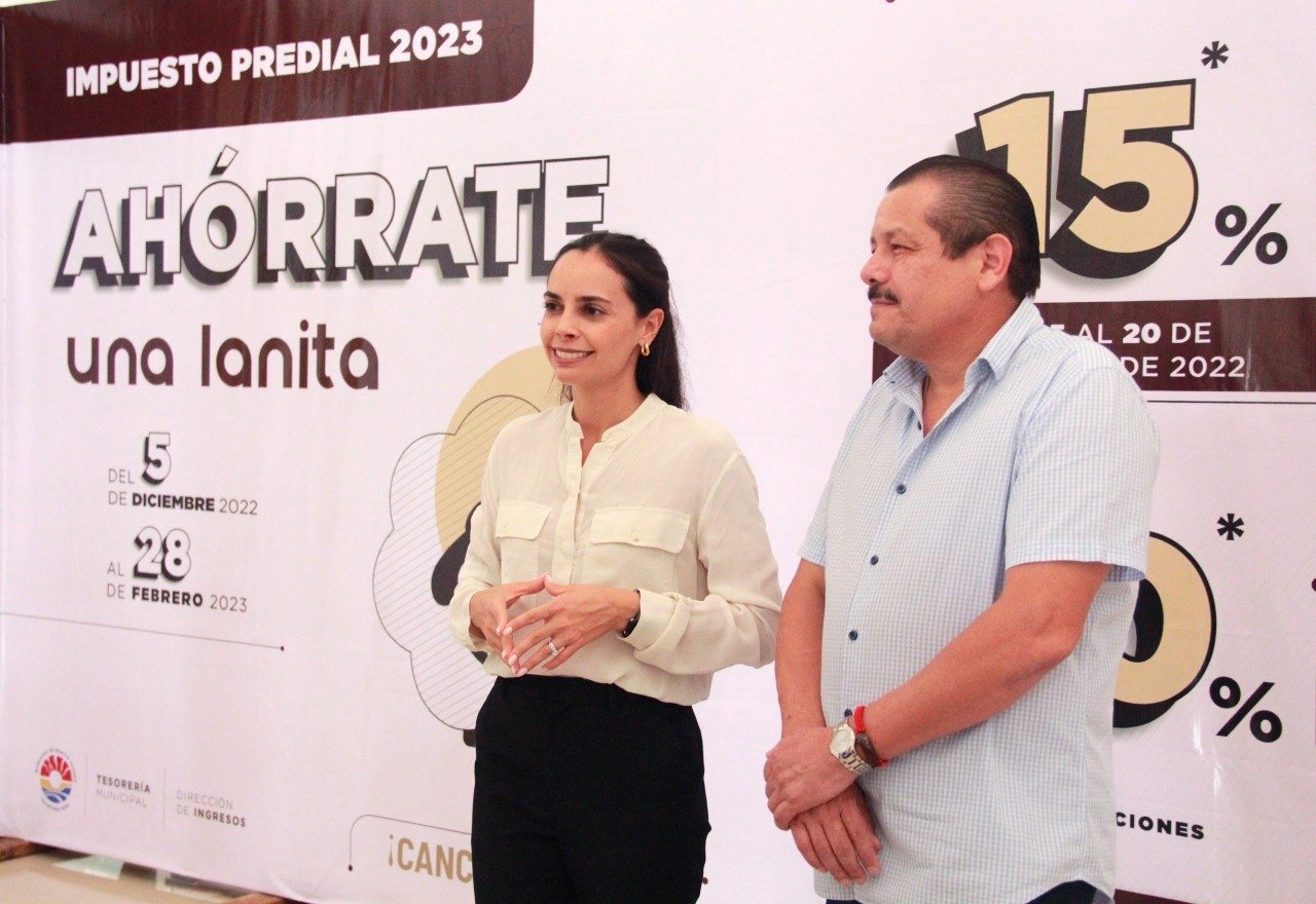 INVITA ANA PATRICIA PERALTA A APROVECHAR CAMPAÑA DE DESCUENTOS DE PREDIAL 2023