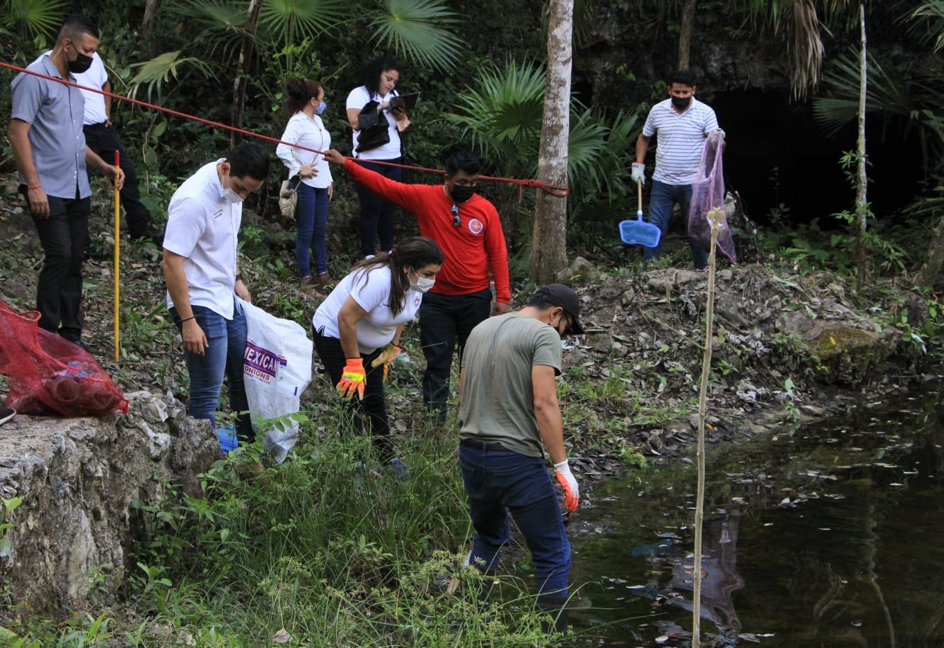 REALIZA GOBIERNO DE BENITO JUÁREZ CONSERVACIÓN PERMANTENTE DE CENOTES URBANOS