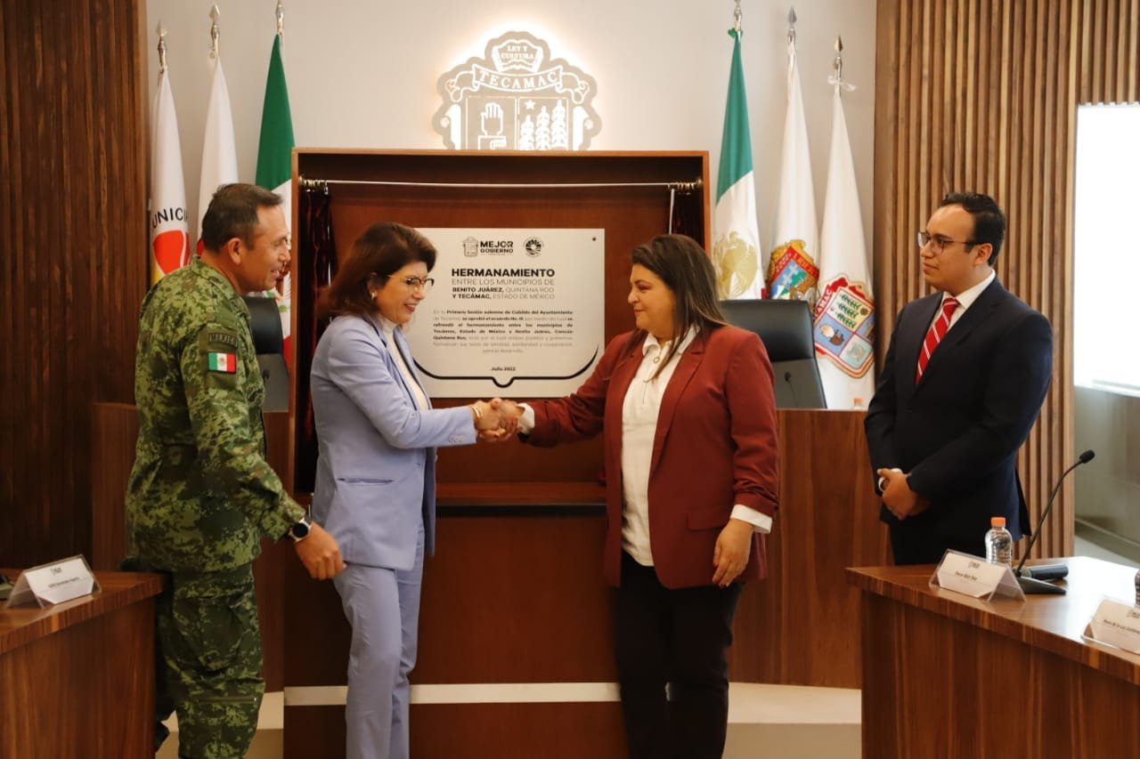 RATIFICA TECÁMAC, ESTADO DE MÉXICO, LAZO DE HERMANDAD CON CANCÚN