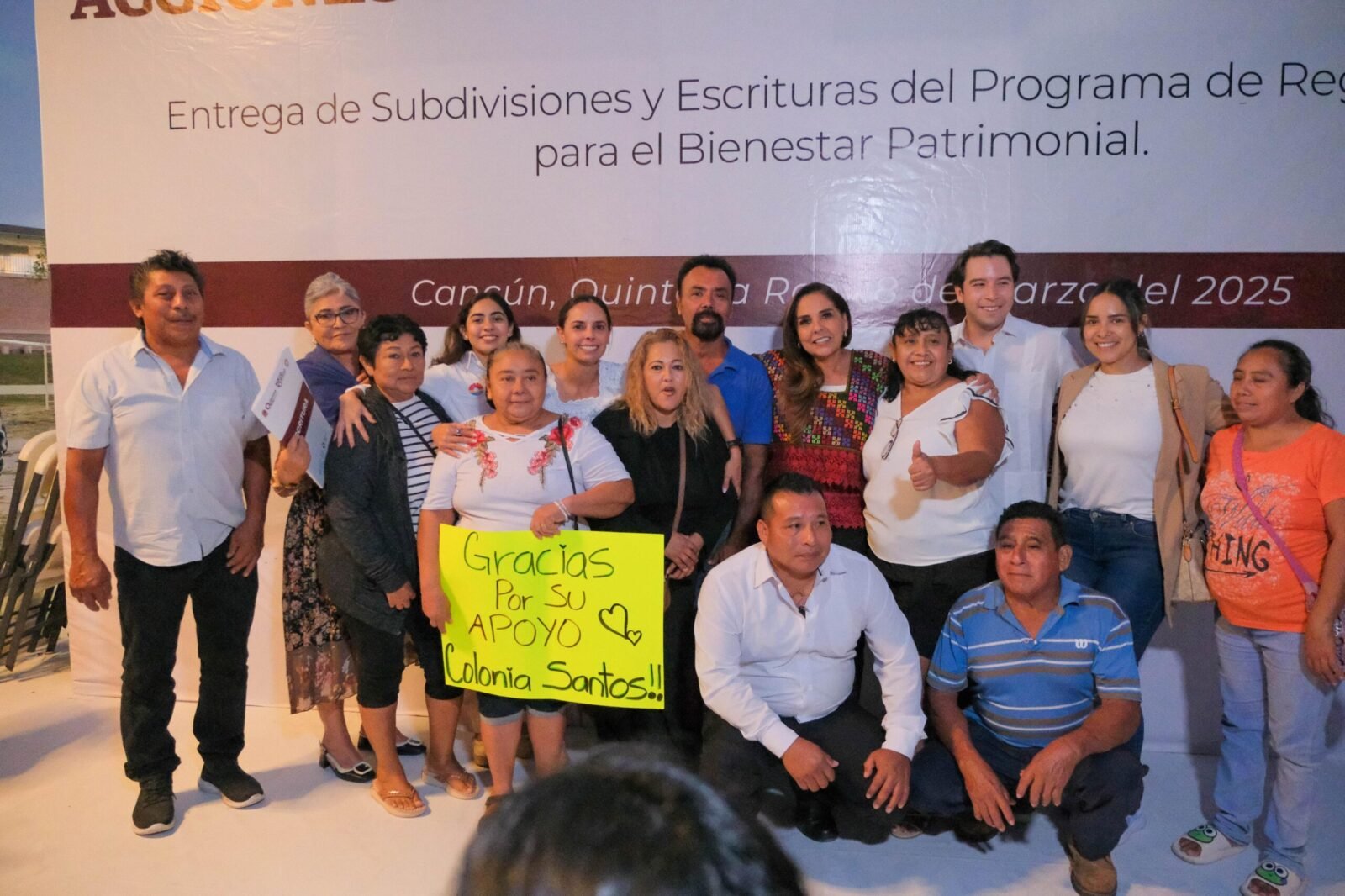 HACE JUSTICIA SOCIAL MARA LEZAMA A FAMILIAS DE COLONIAS IRREGULARES DE BENITO JUÁREZ QUE POR DÉCADAS FUERON ABANDONADAS