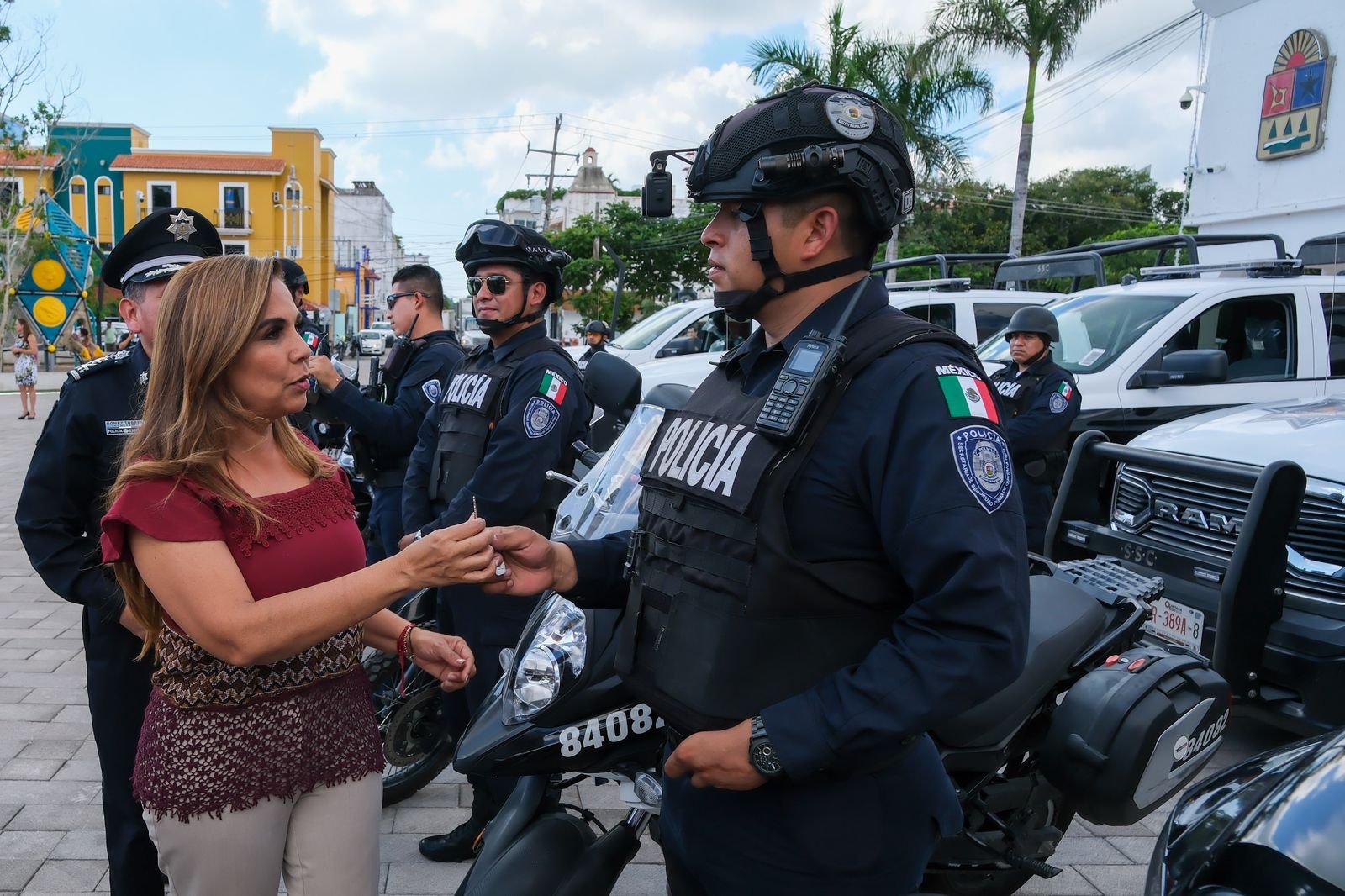 REFUERZA MARA LEZAMA SEGURIDAD EN SOLIDARIDAD CON ENTREGA DE NUEVAS PATRULLAS