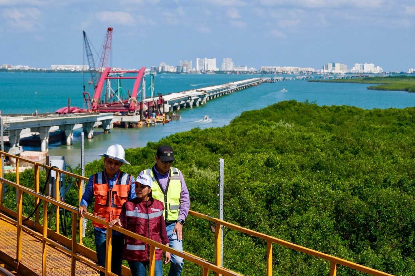 CONSTRUCCIÓN DEL PUENTE NICHUPTÉ UTILIZA TECNOLOGÍA ÚNICA EN MÉXICO: MARA LEZAMA