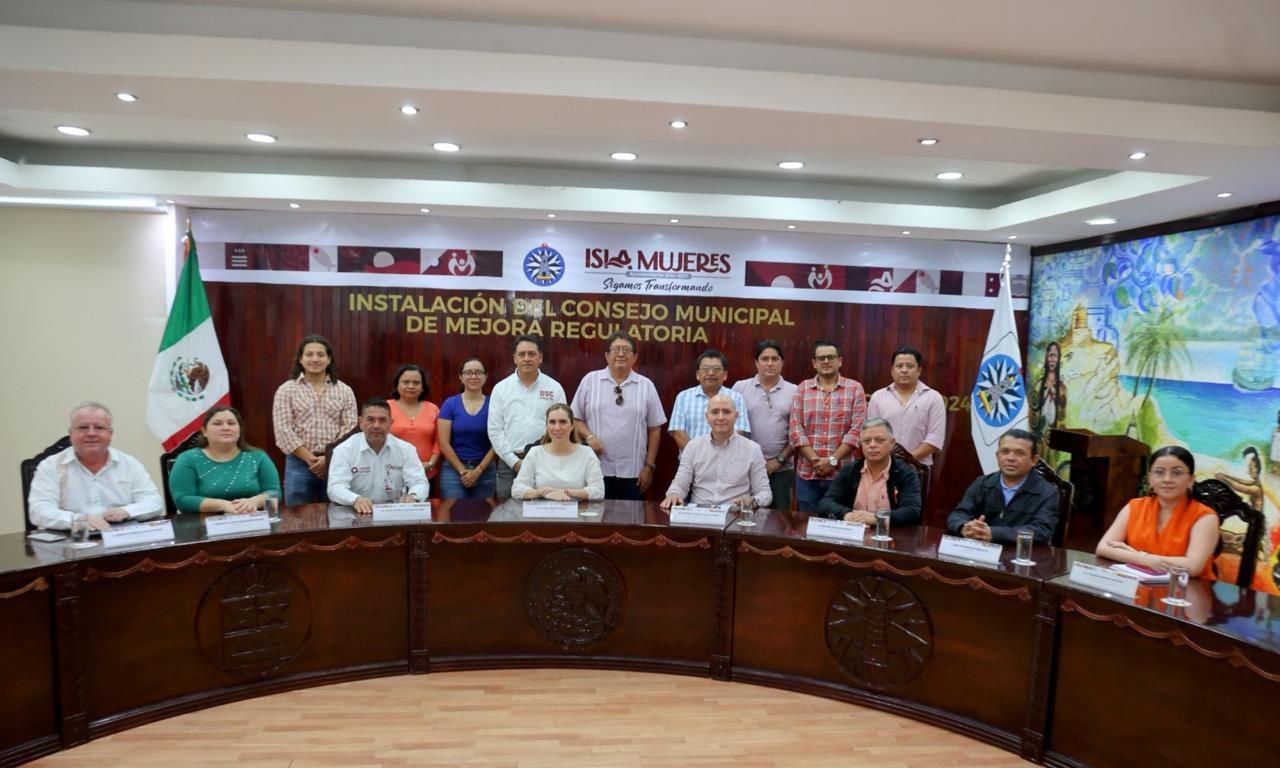 INSTALAN COMISIÓN MUNICIPAL DE MEJORA REGULATORIA EN ISLA MUJERES PARA UN GOBIERNO MÁS EFICIENTE Y CERCANO
