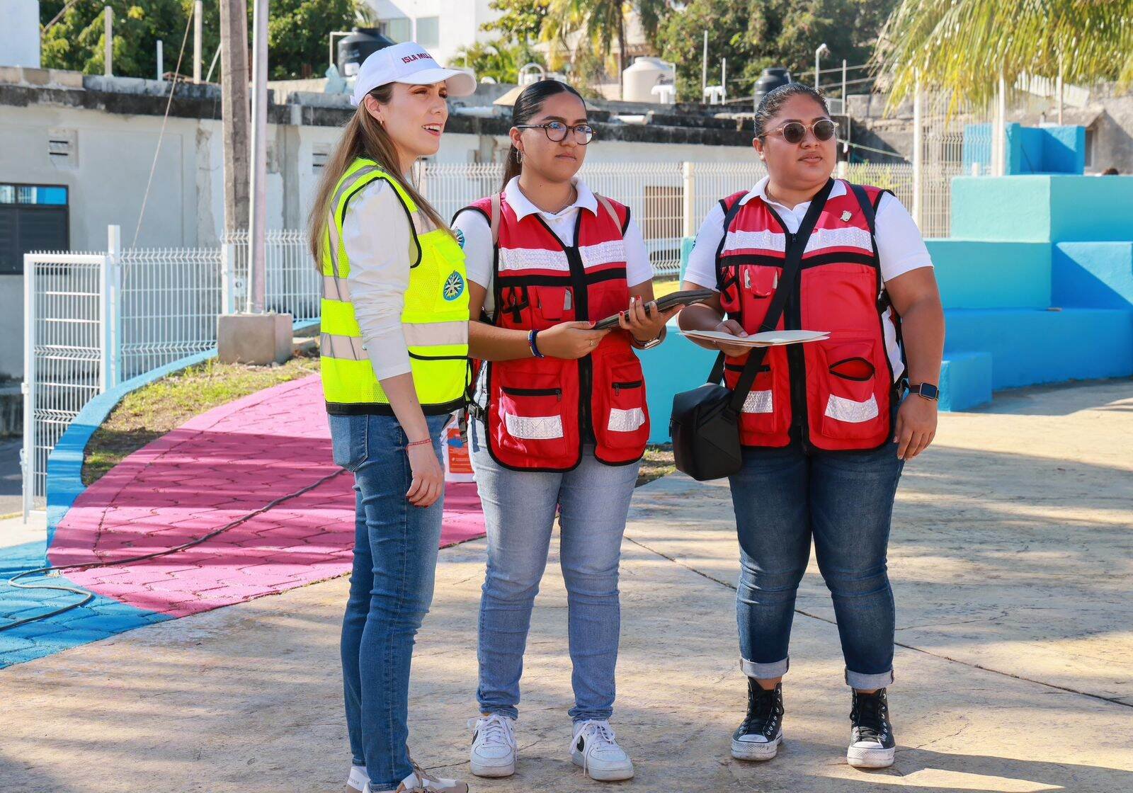 AVANZA LA REHABILITACIÓN DEL PARQUE INFANTIL LAS FRAGATAS EN LA ZONA INSULAR DE ISLA MUJERES