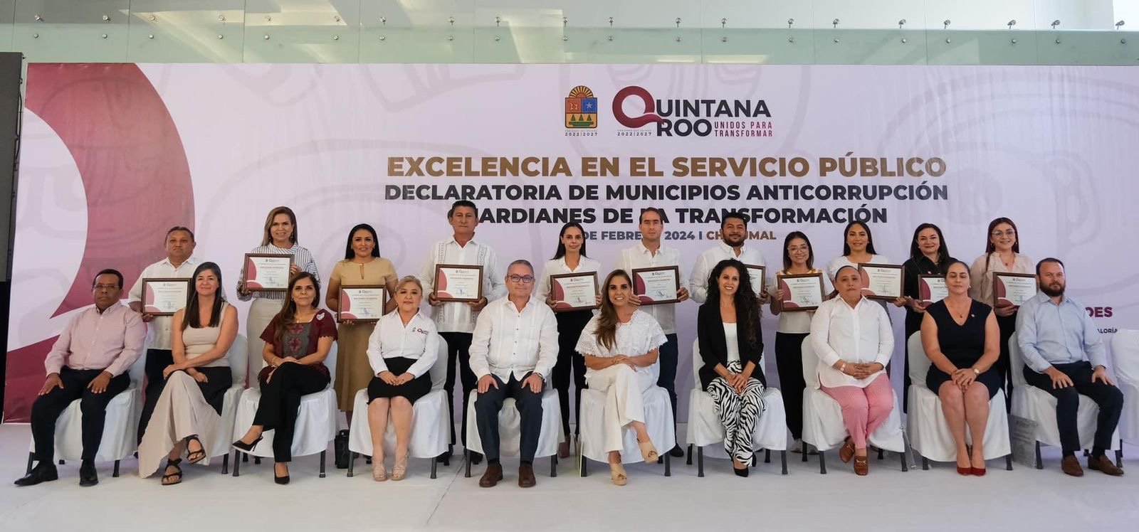 GOBIERNO DE ISLA MUJERES RECIBE RECONOCIMIENTO POR SU COMPROMISO CON EL COMBATE A LA CORRUPCIÓN