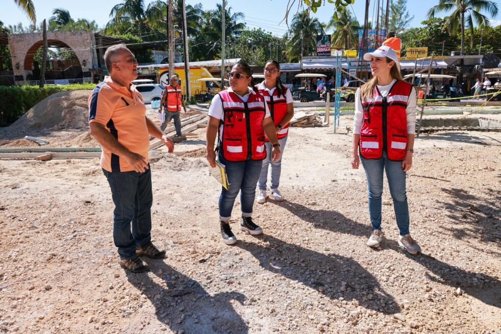 ATENEA GÓMEZ RICALDE SUPERVISA AVANCES DEL NUEVO PARQUE ZAZIL-HÁ EN LA ZONA INSULAR DE ISLA MUJERES