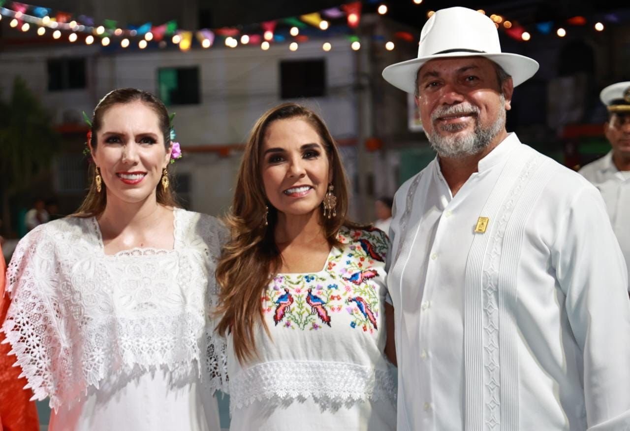 MARA LEZAMA Y ATENEA GÓMEZ CELEBRAN EL 173 ANIVERSARIO DE LA FUNDACIÓN DE ISLA MUJERES