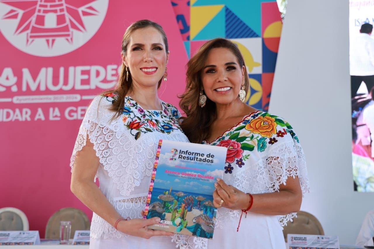 HAN SIDO DOS AÑOS DE HISTÓRICA TRANSFORMACIÓN Y BIENESTAR PARA ISLA MUJERES: ATENEA GÓMEZ RICALDE