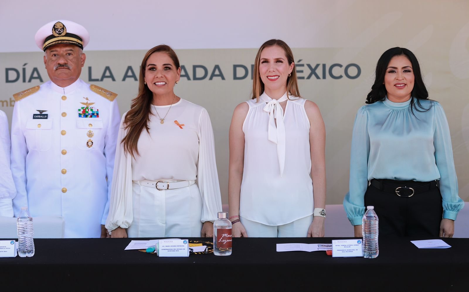 ATENEA GÓMEZ RECONOCE HONOR Y COMPROMISO DE LAS FUERZAS ARMADAS