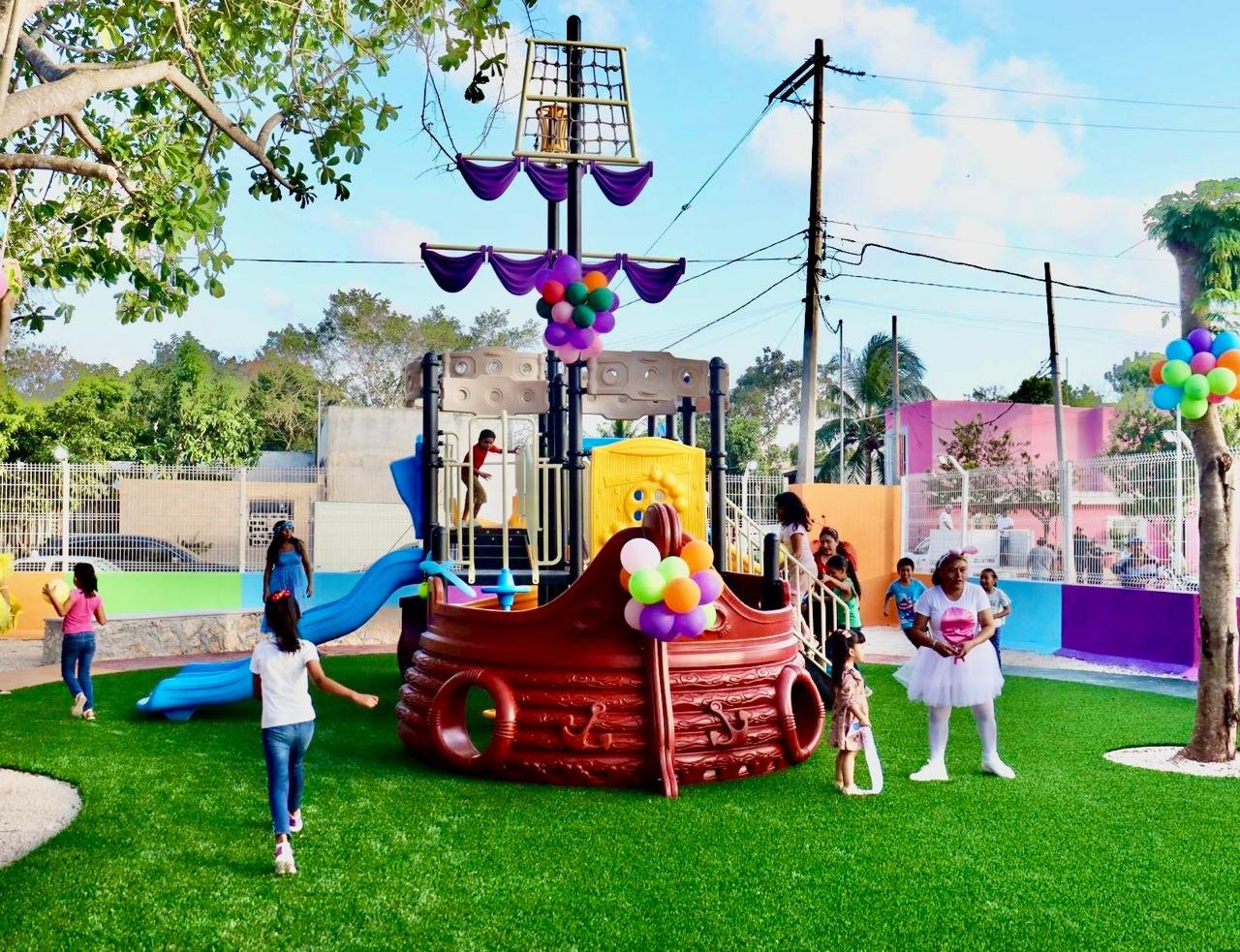 ATENEA GÓMEZ RICALDE INAUGURA EL PARQUE LAS ARDILLITAS, EL SEXTO DE CIUDAD MUJERES