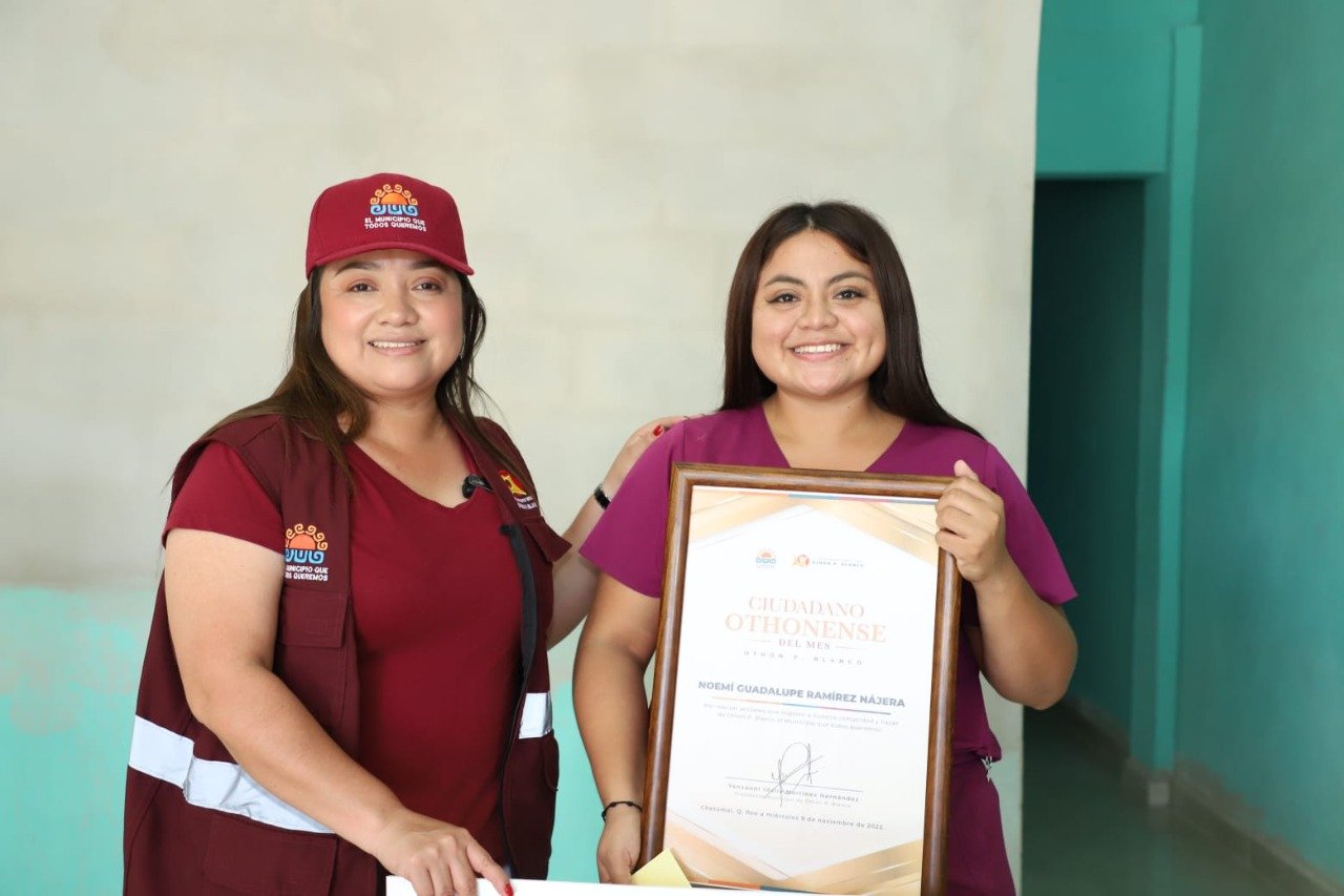 “OTHONENSE DEL MES” PARA LABOR ALTRUISTA DE NOEMÍ GUADALUPE RAMÍREZ NÁJERA