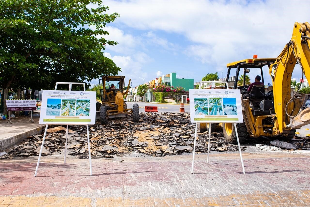 ESTEFANÍA MERCADO DA ARRANQUE A HISTÓRICA REPAVIMENTACIÓN DE LA AVENIDA MAYAPÁN; MÁS DE 18 MDP EN INVERSIÓN PARA BENEFICIAR A MÁS DE 30 MIL HABITANTES