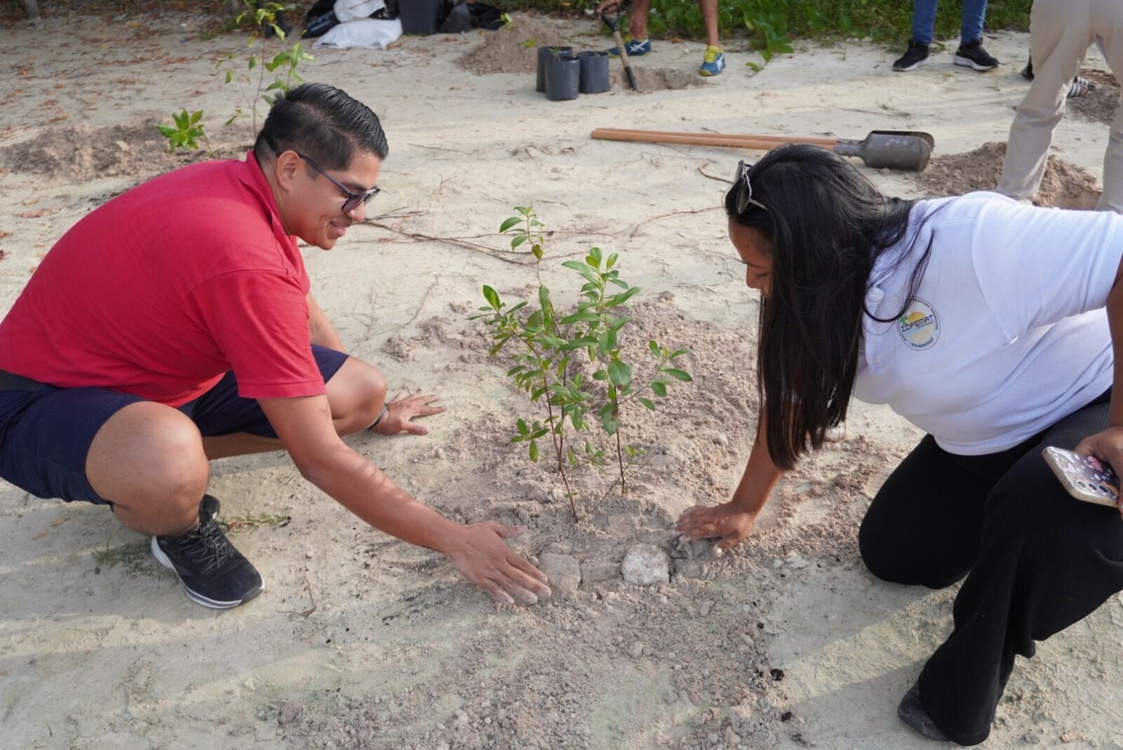 RESTAURA GOBIERNO DE SOLIDARIDAD DUNAS EN PUNTA ESMERALDA Y PROMUEVE EL CUIDADO AMBIENTAL