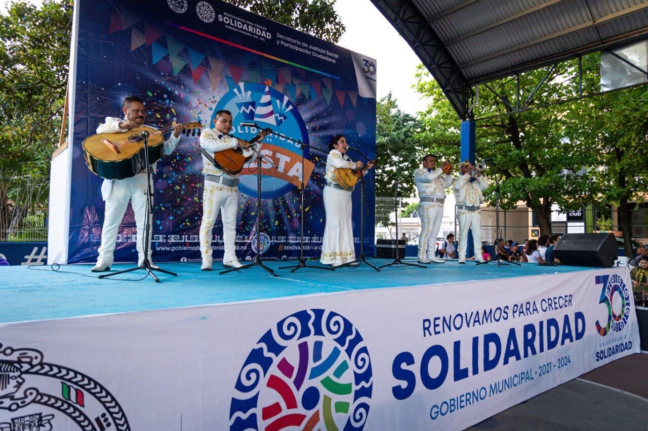 REALIZAN “SOLIDARIDAD ESTÁ DE FIESTA” EN GONZALO GUERRERO