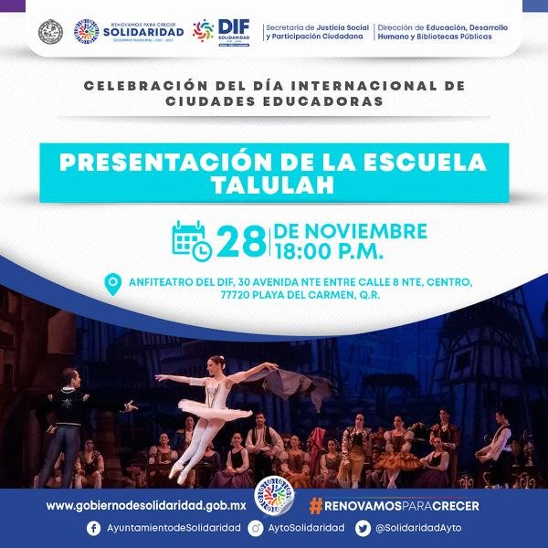 TRES DÍAS DE FESTEJOS POR ANIVERSARIO DE CIUDADES EDUCADORAS