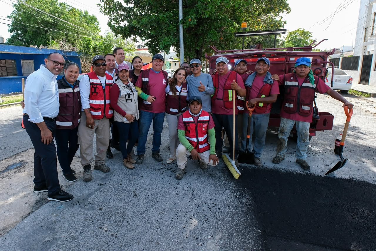FORTALECE MARA LEZAMA REHABILITACIÓN DE CALLES PARA MEJORAR LA MOVILIDAD EN CHETUMAL