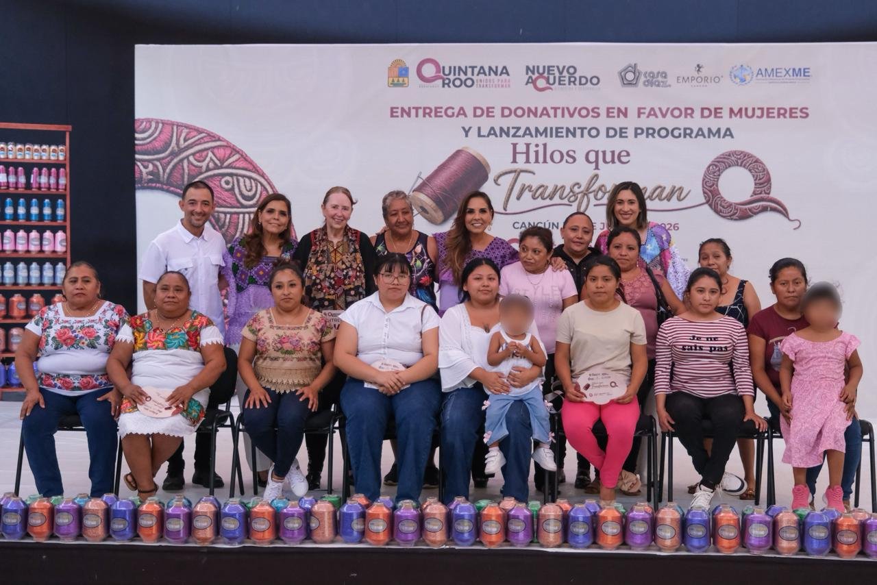 PRESENTA MARA LEZAMA EL PROGRAMA “HILOS QUE TRANSFORMAN”, EN BENEFICIO DE MÁS DE 10 MIL MUJERES BORDADORAS