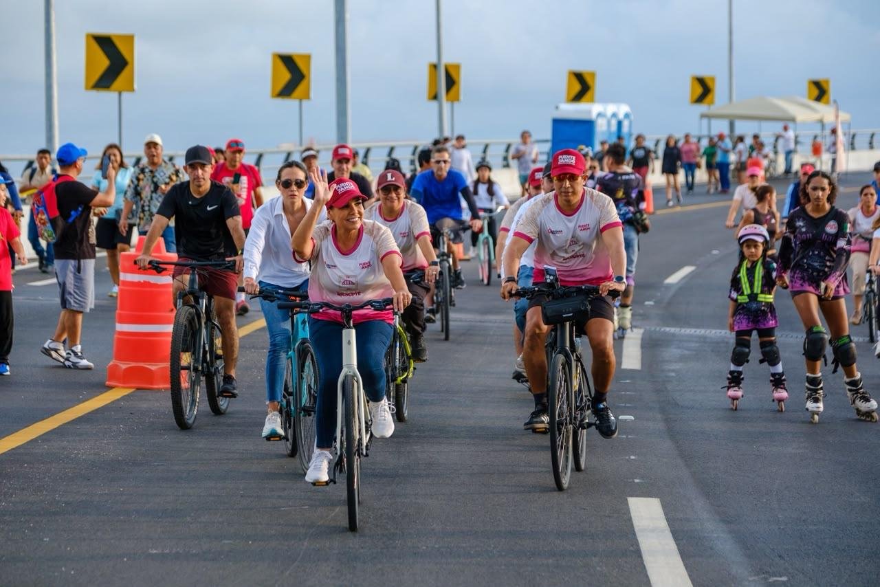 ARRANCA MARA LEZAMA “PUENTEYANDO”, EN EL PUENTE NICHUPTÉ CON MÁS DE 6 MIL ASISTENTES; ESPACIO DOMINICAL DE CONVIVENCIA FAMILIAR