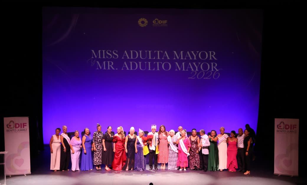 CORONA DIF BENITO JUÁREZ A HONORINA Y SALVADOR COMO “MISS ADULTA MAYOR Y MR. ADULTO MAYOR 2026”