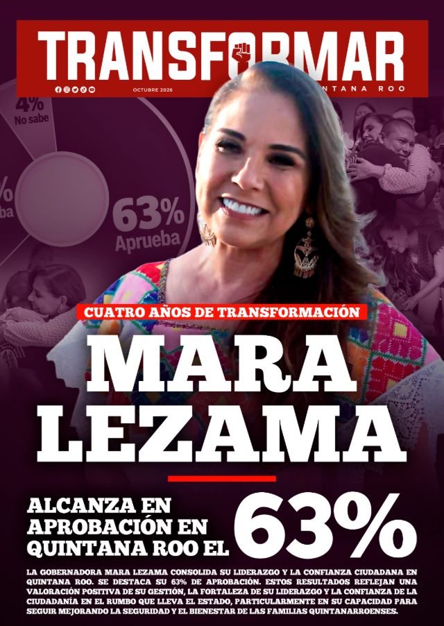 MARA LEZAMA – APROBACION DEL 63%